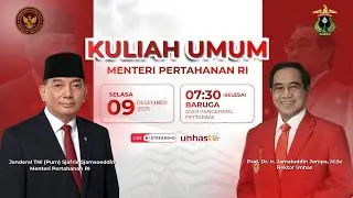 🔴 LIVE KULIAH UMUM MENTERI PERTAHANAN RI