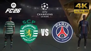 FC 26 - Sporting Portugal vs PSG - All Goals - Champions League 25/26 Full Match - PC [4K60]