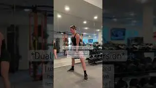 Dumbbell Sumo Straddle Squat Demo #exercisedemo #lowerbodyexercise #dumbbellexercise