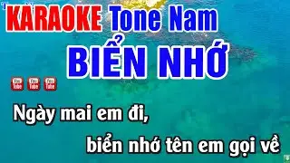 Biển Nhớ Karaoke Tone Nam Beat Hay 2026 - Nhạc Sống Thanh Ngân