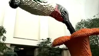 Art display made of legos