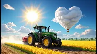 Voroom Voroom! The Tractor in the Field | Tractor Song  | Interactive Nursery Rhyme for Toddlers