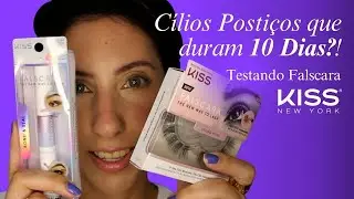 Como Colocar Falscara Kiss NY Cílios Postiços Fácil