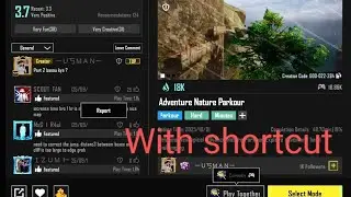 Bgmi wow Parkour map code 22284 | ADVENTURE NATURE PARKOUR | #bgmi #pubg #bgmiparkour