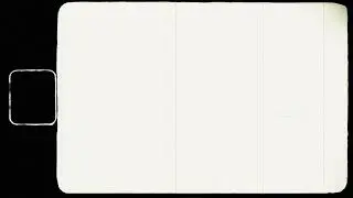 Old Black And White Overlay Frame With Damaged 8mm Retro Film