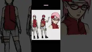Sarada whit Sakura colors 🌸✨#Sarada #Sakura #colors #edit