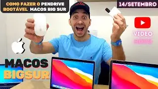 Como criar um pendrive bootavel macOs Big Sur de maneira fácil e rápida.  Passo a passo MacBook Pro