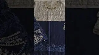 SAREE Luxury Wedding Edition &rsquo;25 &ndash; BDS-2004 | Ink Blue & Coffee | Premium Bridal & Formal Wear