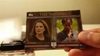 Topps AMC's The Walking Dead Season 6 trading card. Zombie relic. Video #3