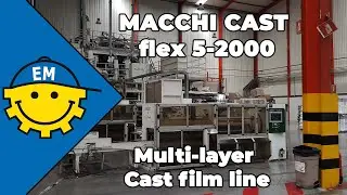 MACCHI CAST flex 5-2000 | 5-layer cast film extruder | For sale by Euro Machinery