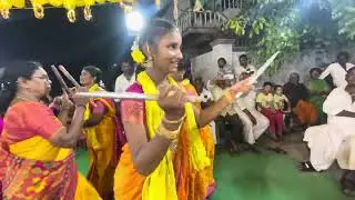 చిలకపాడు (ఒంగోలు )లో జెట్టి పద్మ చౌదరికోలాటం కావూరు బృందంతో 9390886369 # సంక్రాంతి 2026