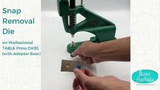 Plastic Snap Removal Die on KAM DK93 Press with Adaptor Base