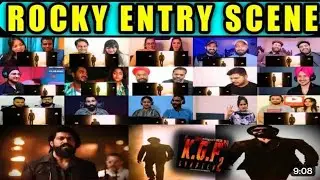 ROCKY ENTRY in KGF CHAPTER 2 Entry Scene Reaction | Rocking Star Yash Mixed Mashup Reaction #kgf2