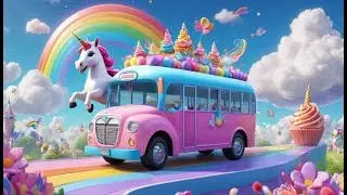 Magical Unicorn Bus Ride 🦄🚌 | Fun Adventure Song for Kids | Playful Nursery Rhyme