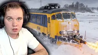 Sneeuw zorgt voor gedoe met TREINEN en OV // reageren op wat leuke MEMES!!!!