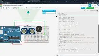 Distance Detection Device in  Tinkercad