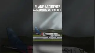 AAC animations VS Real Life #aircraftanimation #aircrashes #ascentandcollapse #animated #edit
