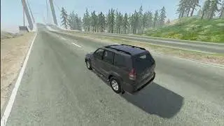 Toyota Prado vs Big broken bridge (high speed jump) - BeamNG drive car crashes🔥🔥