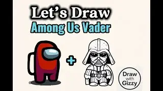 How to Draw Among Us Darth Vader | Easy Step-by-Step Drawing Tutorial