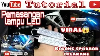 Pasang lampu LED waterproof | Lampu LED Kolong | tutorial pasang lampu kolong