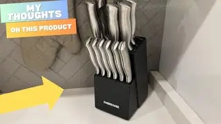 Обзор набора ножей Farberware | Организовано в деревянном блоке | Нержавеющая сталь и разнообразн...