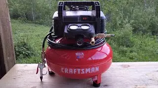 Craftsman 6 Gallon Pancake Air Compressor - Quick Unboxing and Test