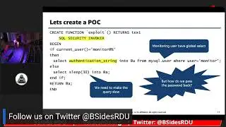 BSidesRDU 2022 - Confused deputy problem for MySQL & PostgreSQL: a method for privilege escalation
