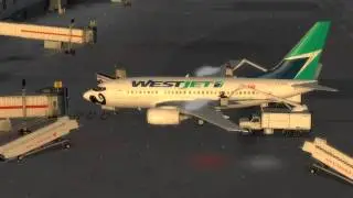 P3D PMDG 737   PrecipitFX   Snow Departure From Montreal