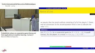 Probabilistic values on cooperative game theory and their (...) by Prof. MBAMA ENGOULOU Bertrand