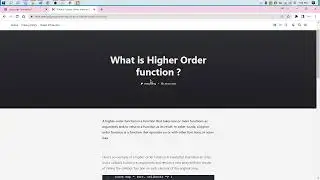 Understand High Order Function In Easy Way