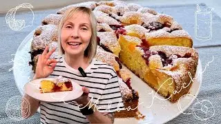 🍑 Pfirsich - Melba - Kuchen ☀️ - fruchtig lecker - Thermomix® Rezept