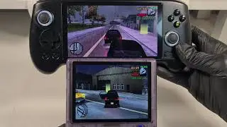 Anbernic Rg556 and Rg405v Side by Side Comparison + GTA Gameplay