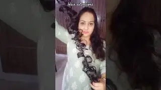Messy pony tail with extensions#diyhairstyle #hairstyle #hairhacks #hairextensions #youtubeshorts