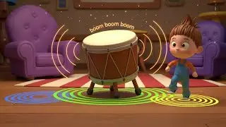 La Canción del Ritmo del Tambor Perdido | Canciones Infantiles y Rimas para Niños