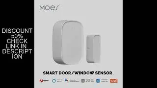MOES Tuya ZigBee Smart Window Door Gate Sensor Detector Smart Home Security Alarm System Smart Life