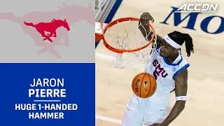 SMU Guard Jaron Pierre Jr. Looks To Rip Down A Rim