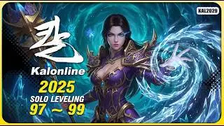 New Kal Online 2025 - Mage leveling 97~99 (Daily | VOD | F3 F4 Infinity Tower D7) #kalonline #vod