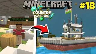 We Built the BIGGEST Aircraft Carrier in Minecraft 😱 | Country🌍 Survival | #18