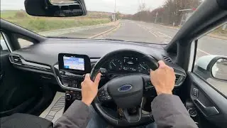 Ford Fiesta ST Line Mk8 Interior POV Test Drive Review CORNERING ACCELERATION