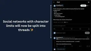 Splitting long form content into threads using BrandGhost