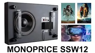 Распаковка и демонстрация сабвуфера Monoprice SSW-12 Slim.