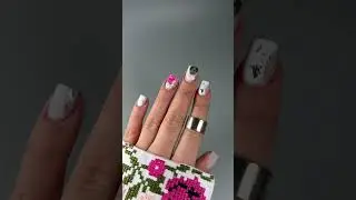 Ukrainian nails 🫶🏼 #krakow #nailsart #naildesign #ukraine #україна