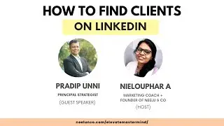 How to find clients on LinkedIn - Live with Pradip Unni