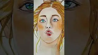 Painting a face | Portrait | Pin Art | #shorts #ytshorts