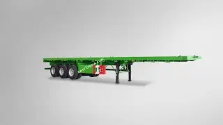 20/40/53ft flatbed trailer-shipping container trailer