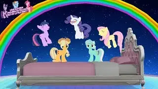 Five Little Pony Jumping On The Bed Nursery Rhyme MLP | 5 Kleine Paardjes Liedje