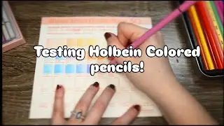 Swatching my new pencils