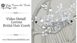 Crystal and Pearl Bridal Hair Comb by Hair Comes the Bride - Lorena