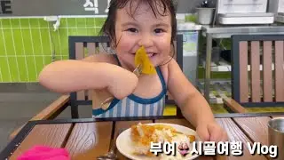 할머니집이 최고 👵🧡 5살 마농이랑 방학브이로그🎶  | 다이소 쇼핑부터 부여 워터파크🤿