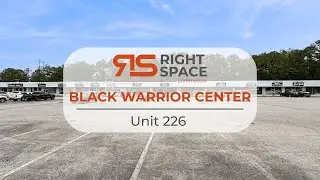 Retail Space for Lease in Northport | Black Warrior Center Unit 226 Walkthrough